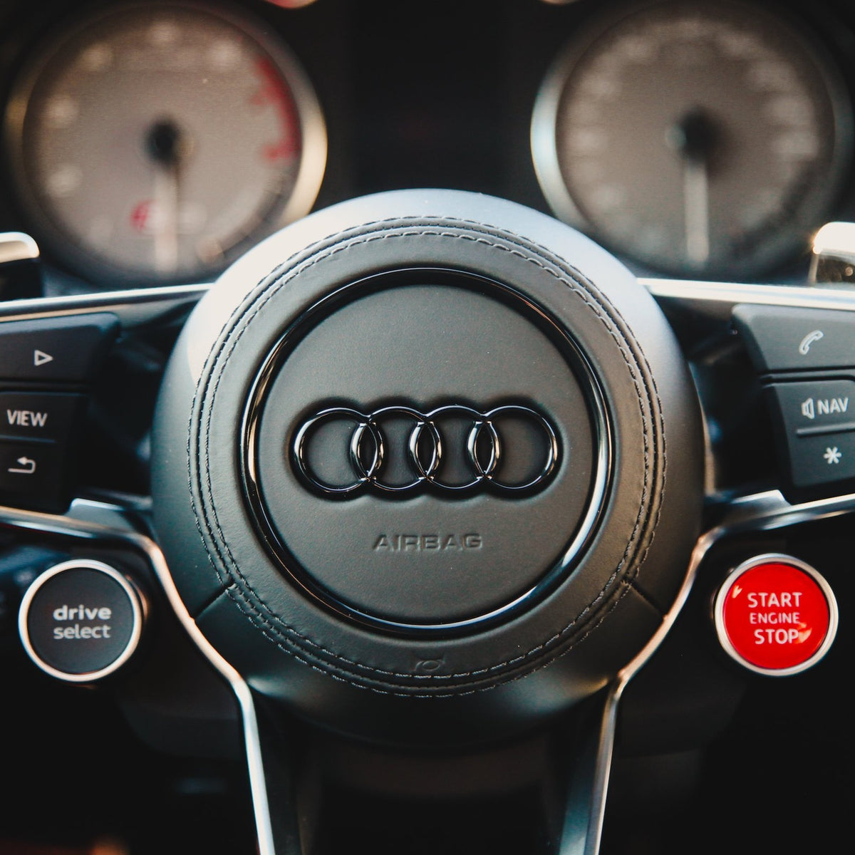 Logo Audi avec cerclage pour Airbag (noir) – VAG SHOP