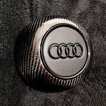 Logo Audi avec cerclage pour Airbag (noir)
