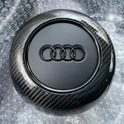 Logo Audi avec cerclage pour Airbag (noir)