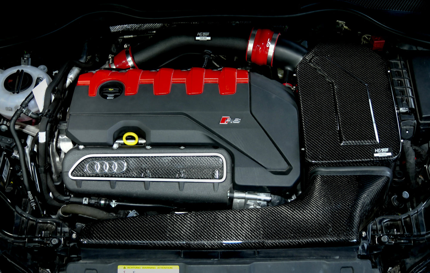 Logo Audi du couvre collecteur d'admission pour Audi TTRS RS3 RSQ3 Cupra Formentor VZ5