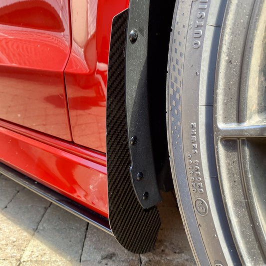 Extensions/protections gardes-boue en fibre de carbone pour Audi RS3 8V et TTRS 8S