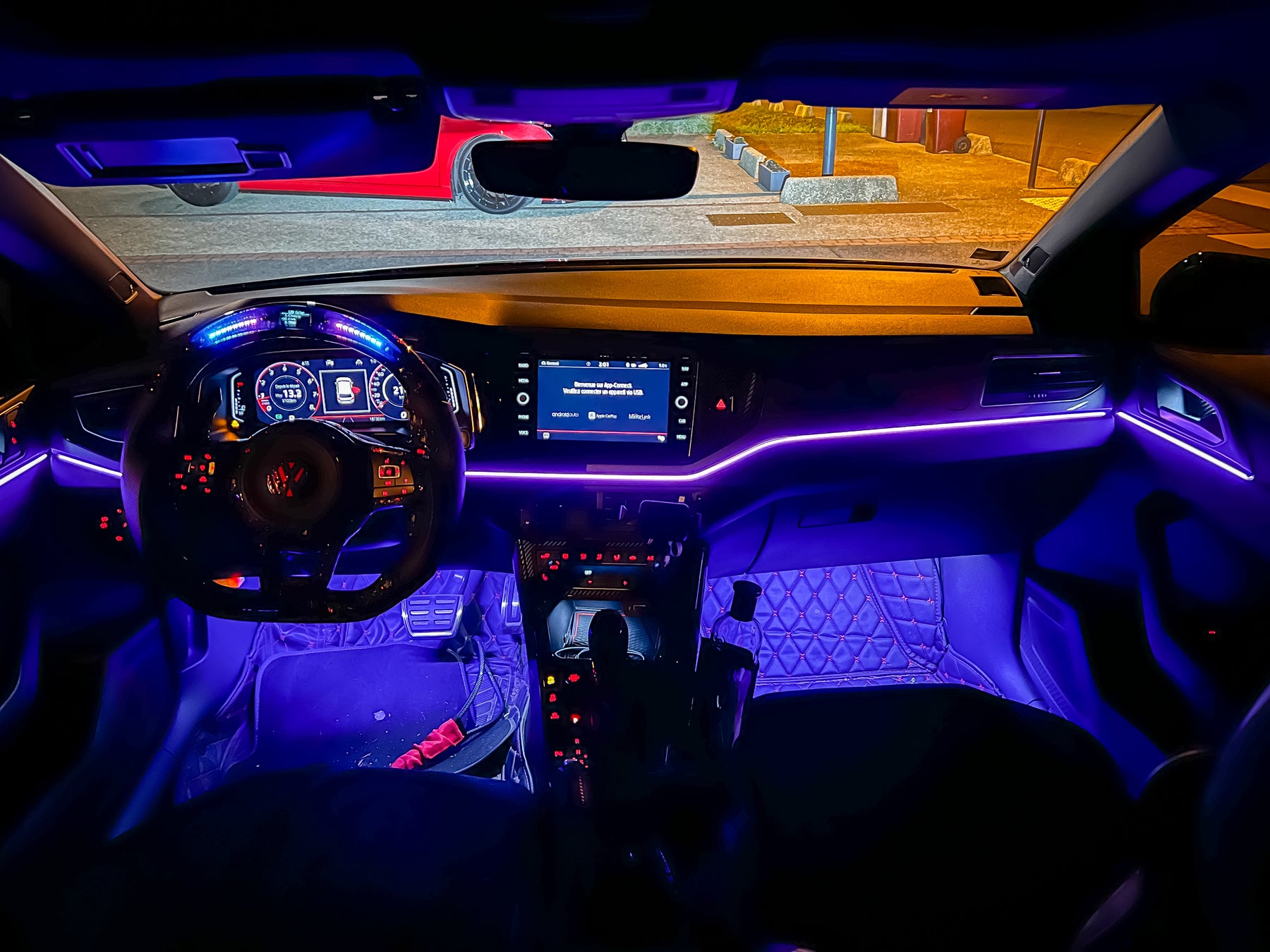 Éclairage de porte intérieur à LED pour Audi, lampes de boîte d'isotBox,  éclairage de porte