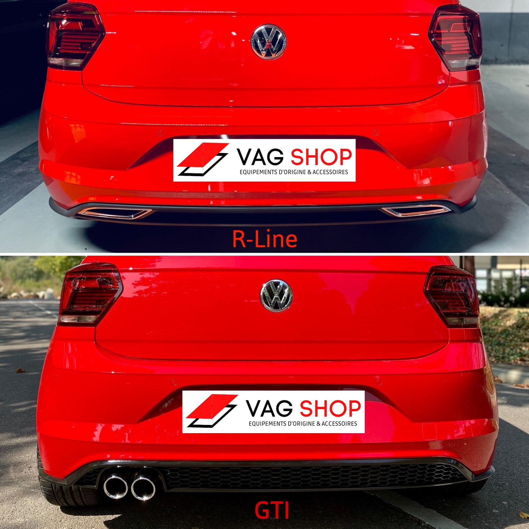Diffuseur GTI ou R-line pour VW Polo AW toutes versions – VAG SHOP