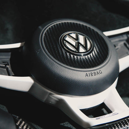 Sticker d'Airbag effet carbone pour toutes VW Golf Polo
