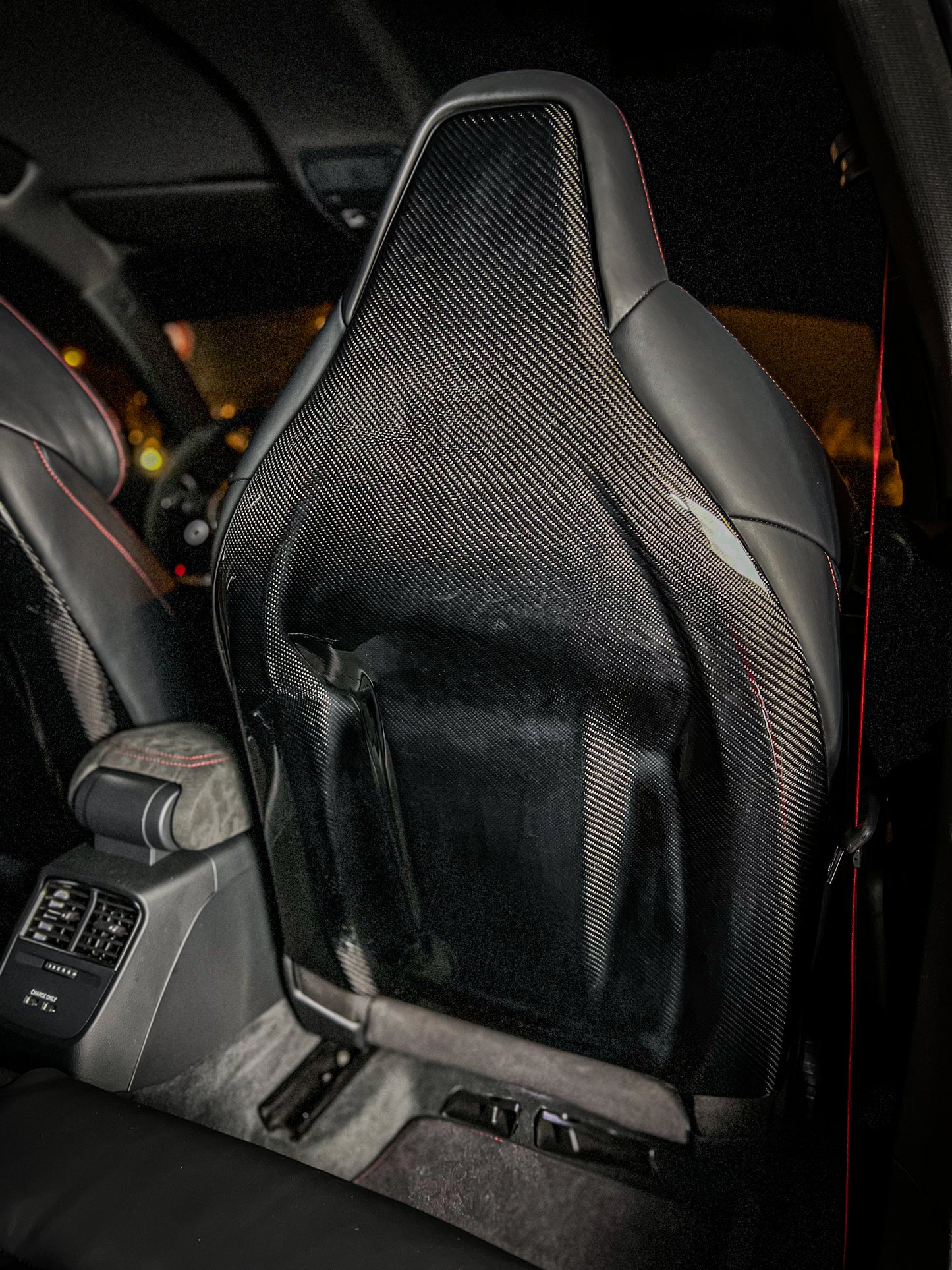 Coques de sièges arrières RS3 8V en carbone