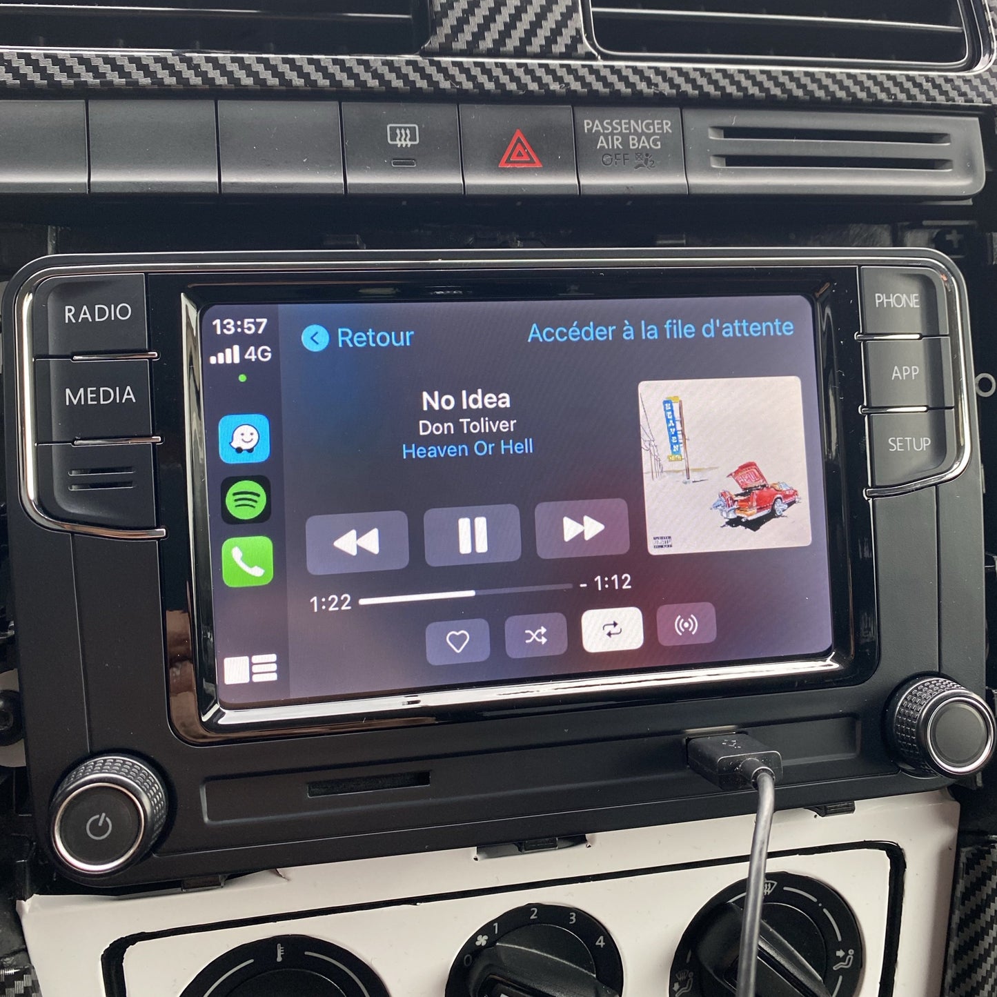 Poste Autoradio MIB CarPlay pour Polo 5 (6R-6C)